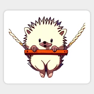 HEDGEHOG ON A SWING #01 Magnet